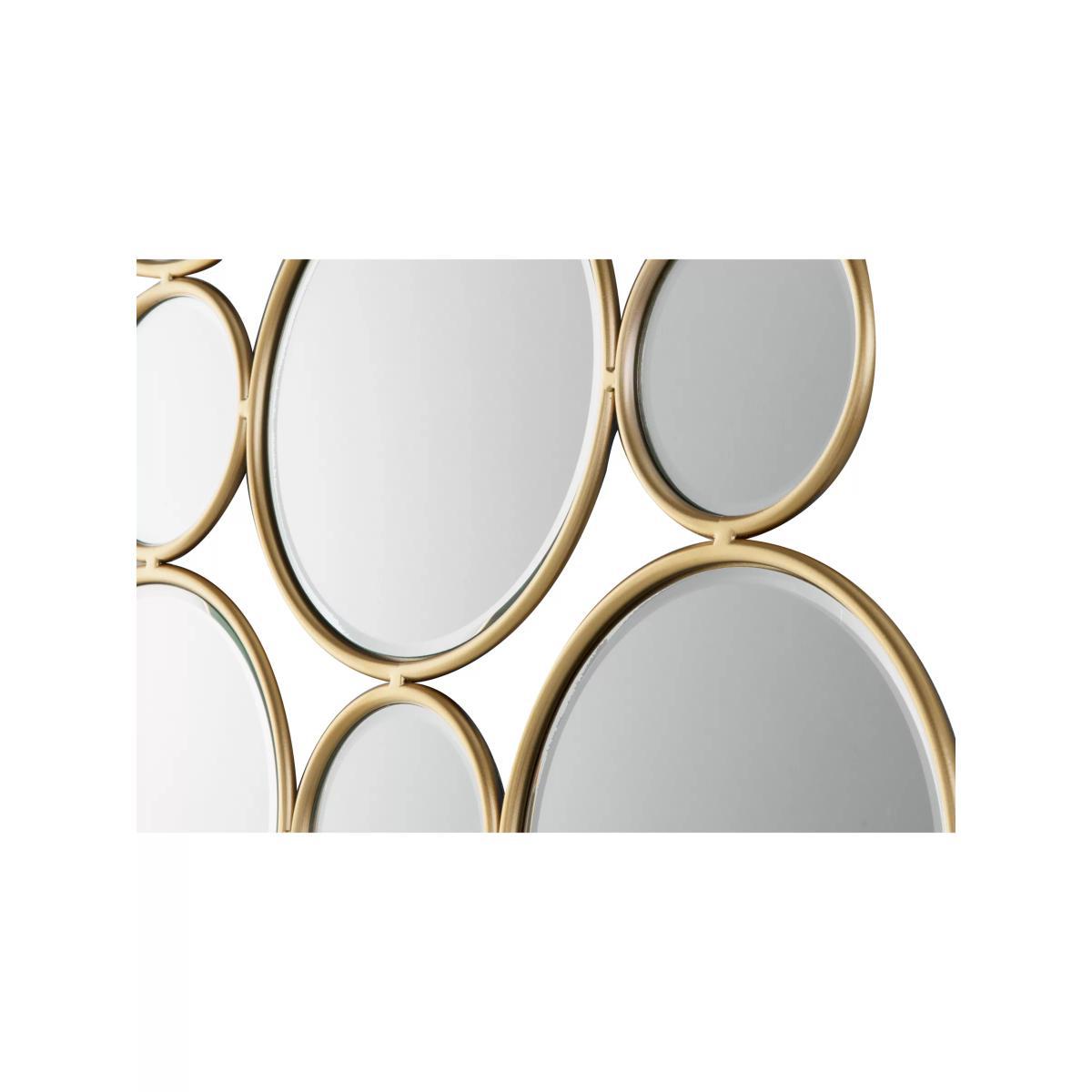 Circles Wall Mirror, 91 x 56cm, Gold – image 3