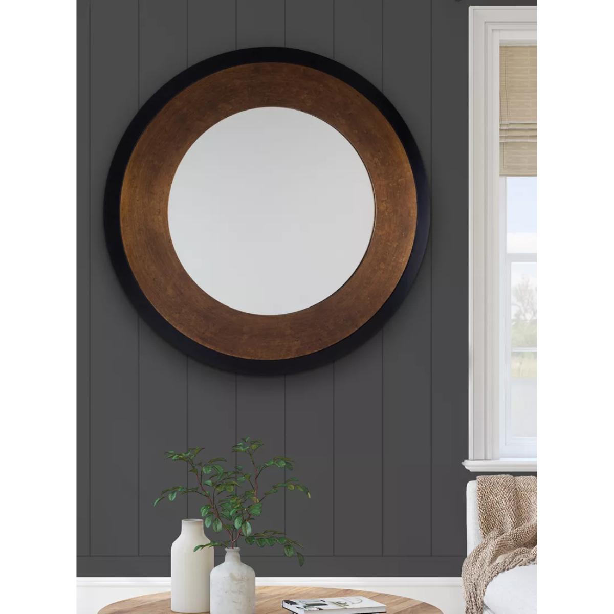 Laura Ashley Cara Round Wall Mirror, 110cm, Bronze – image 3