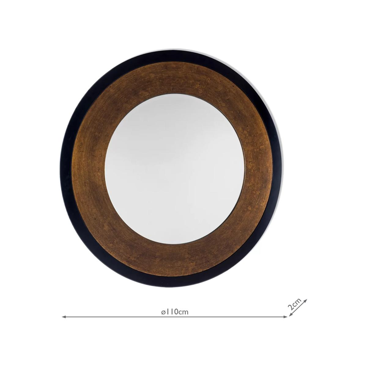 Laura Ashley Cara Round Wall Mirror, 110cm, Bronze – image 8