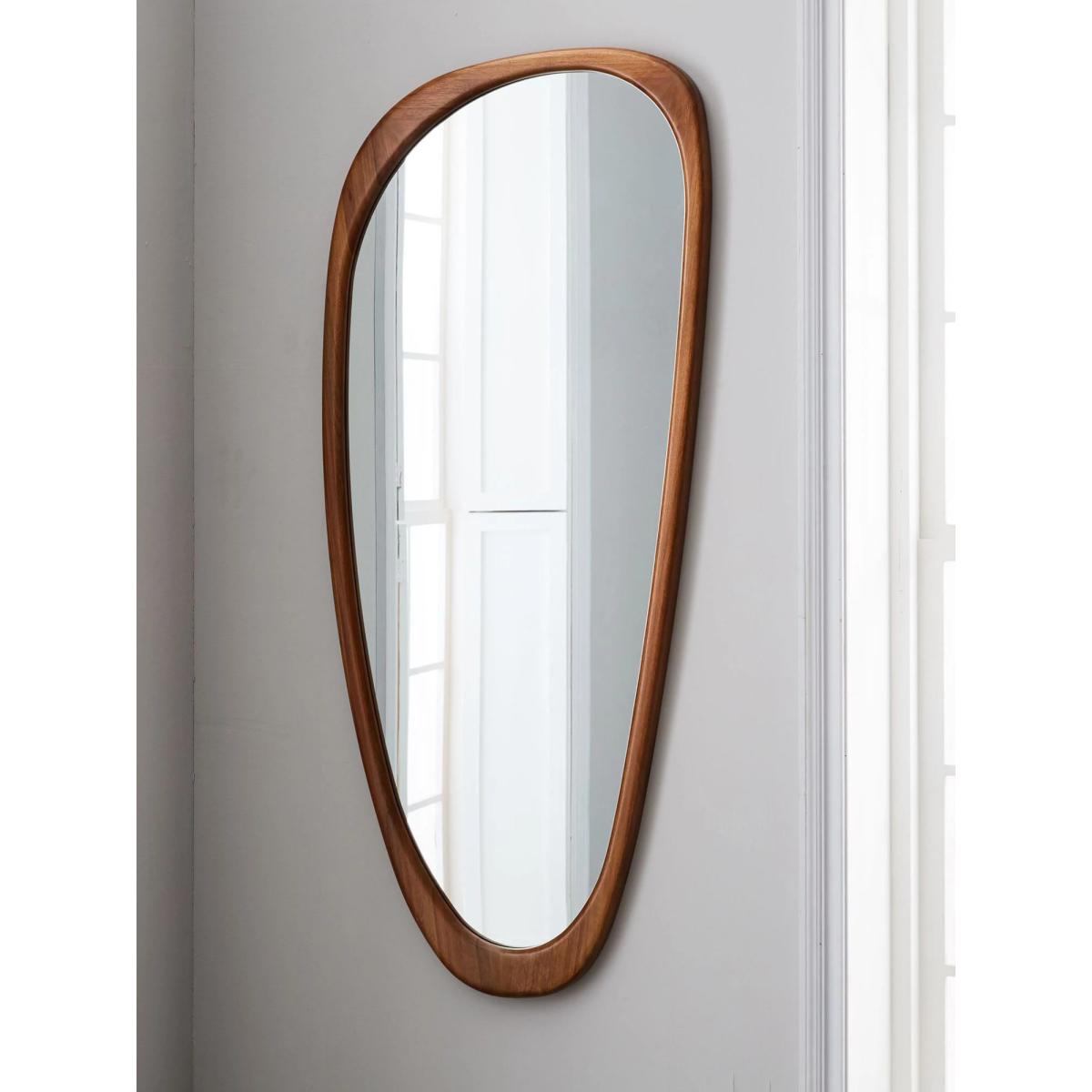 west elm Mid-Century Asymmetrical Wall Mirror, 167 x 72cm, FSC-Certified (Eucalyptus Wood), Acorn – image 2