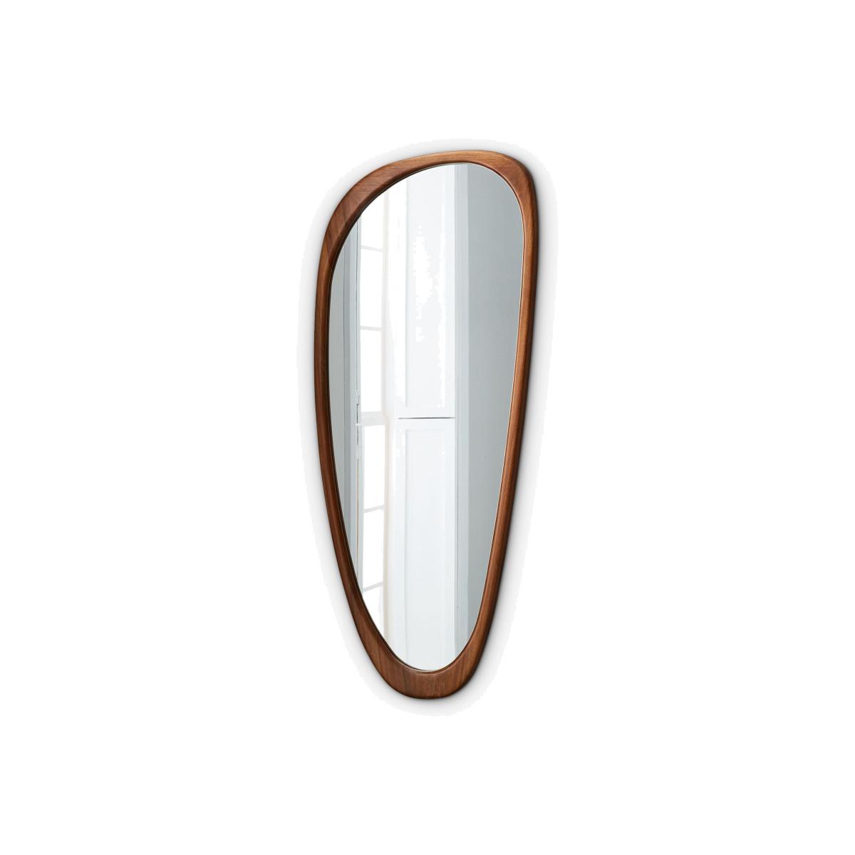 west elm Mid-Century Asymmetrical Wall Mirror, 167 x 72cm, FSC-Certified (Eucalyptus Wood), Acorn – image 1