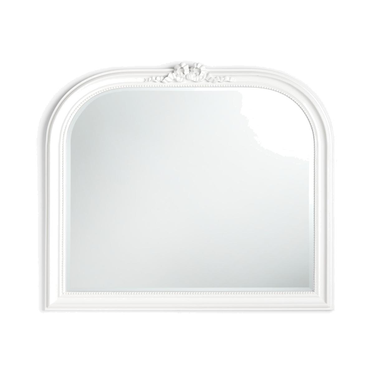 John Lewis & Partners Overmantle Bow Mirror, 97.5 x 105cm, White – image 1