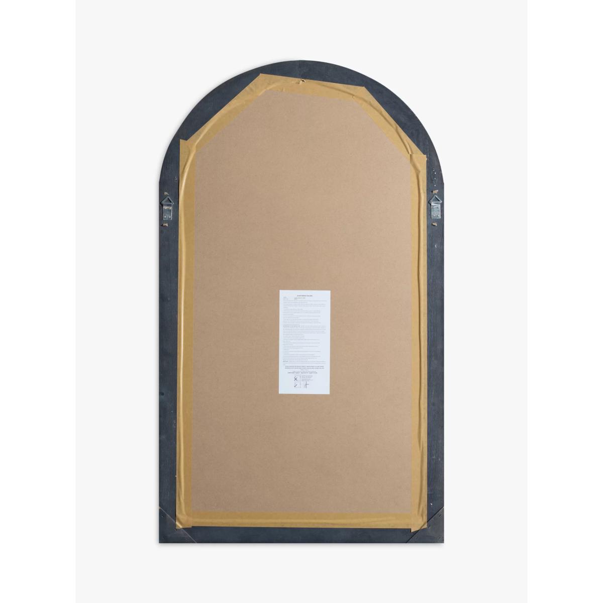 Wooden Wall-Mounted Window Mirror, 140 x 80cm, White – image 4