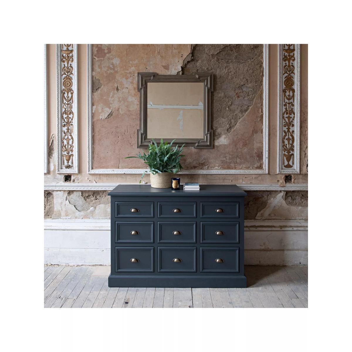 One.World Wilton Layered Square Wood Frame Wall Mirror, 80 x 80cm, Natural – image 3