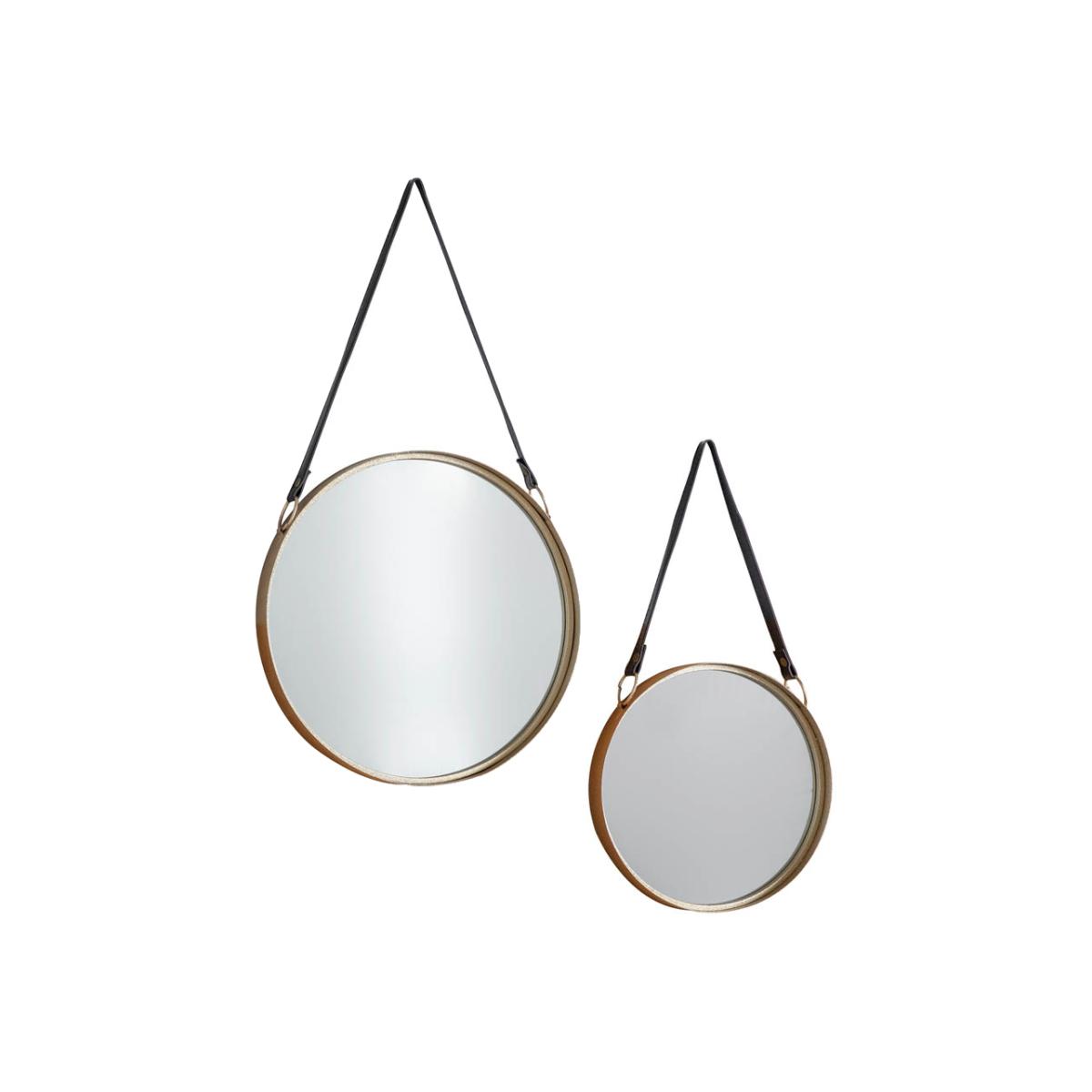 Stonehouse Small Round Scatter Set Mirror - Gold (Set of 2) – image 1