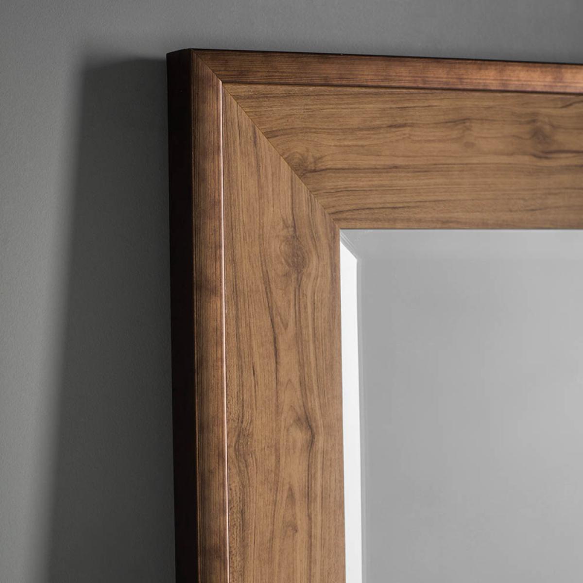Lona Large Rectangle Wall Mirror - Light Wood – image 3