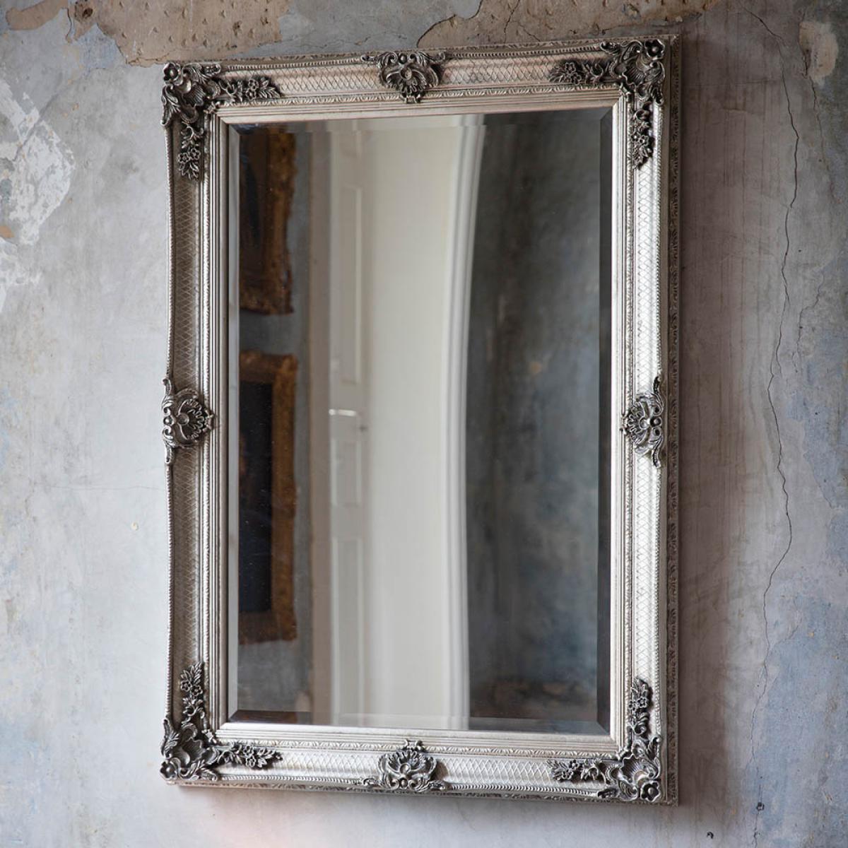 Lewis Medium Rectangle Wall Mirror - Silver – image 2