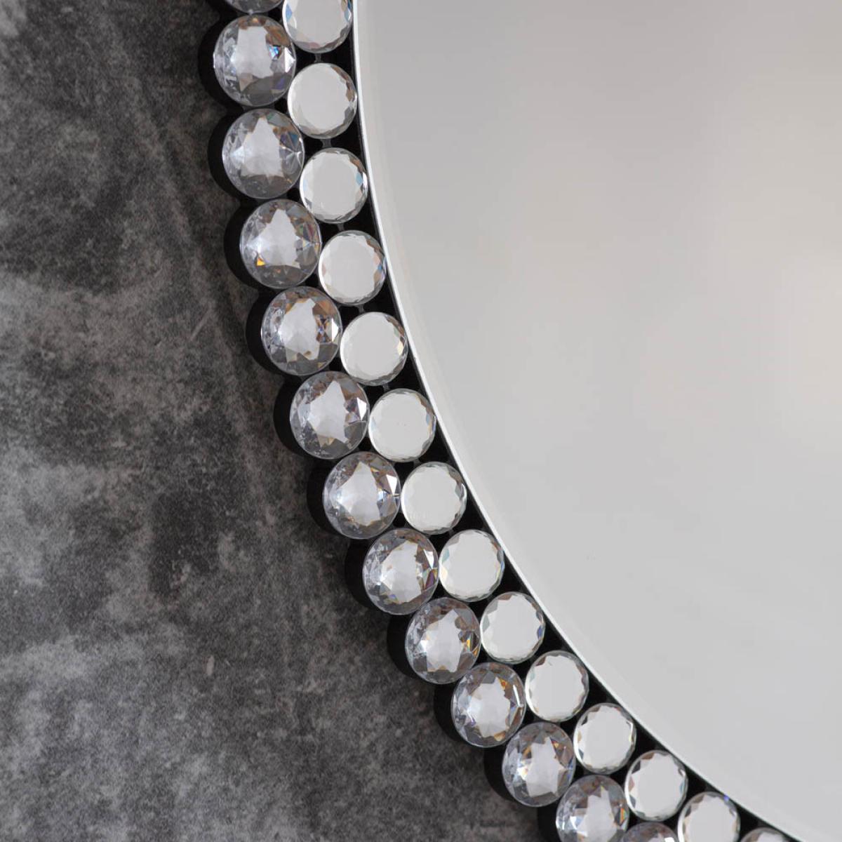 Summerside 80cm Medium Round Wall Mirror - Silver – image 3