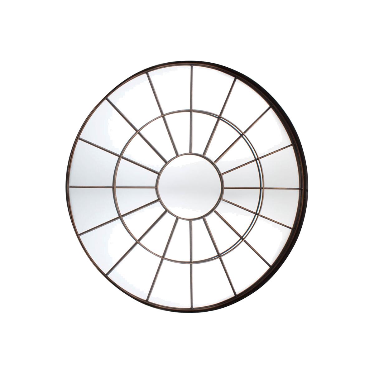 Lorie Large Round Wall Mirror - Bronze – image 1