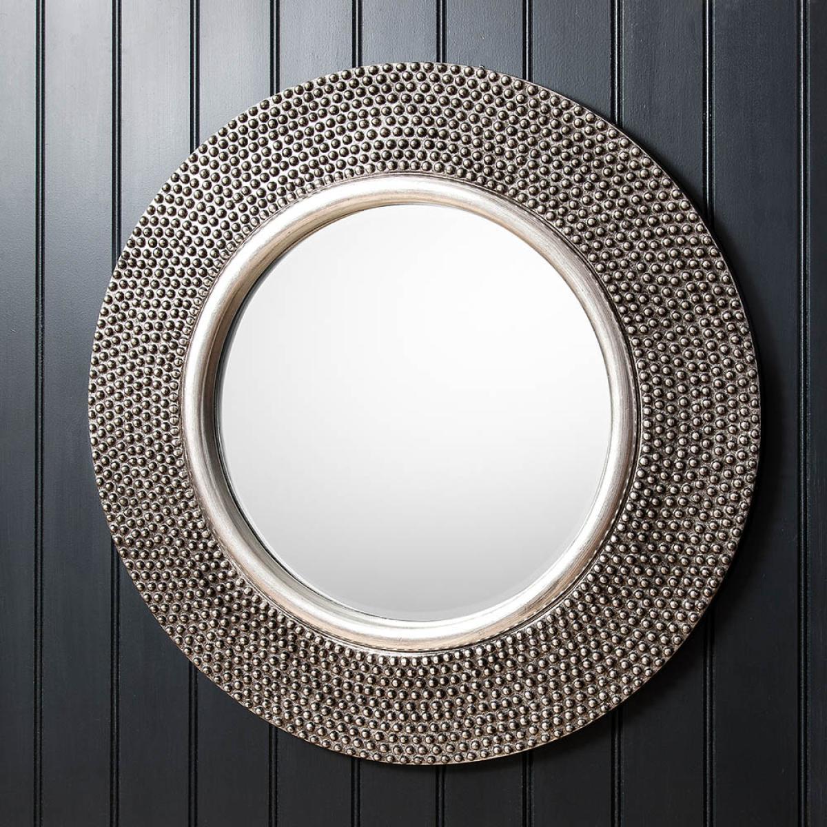 Harriet Medium Round Wall Mirror - Silver – image 2
