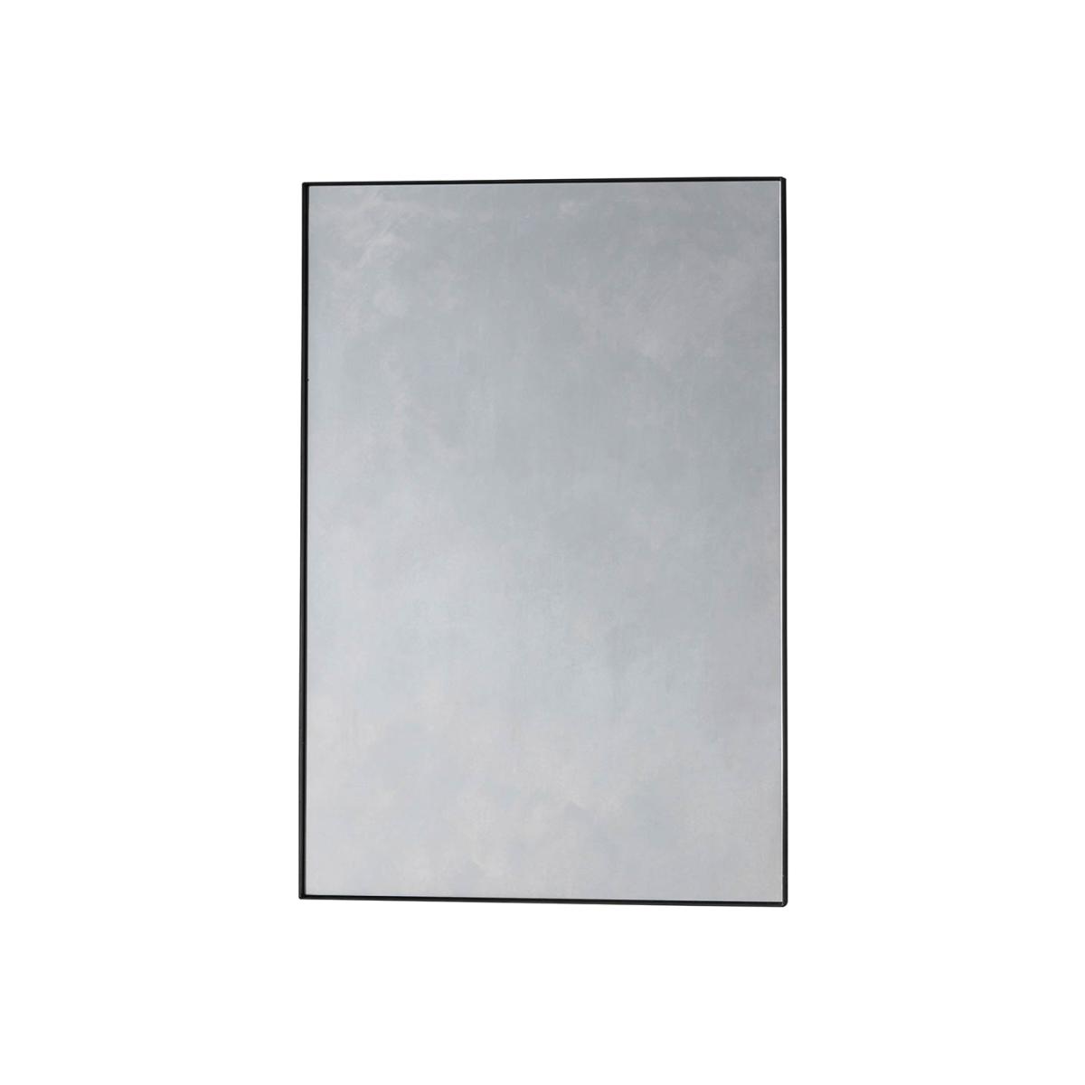 Rye Medium Rectangle Wall Mirror - Black – image 1