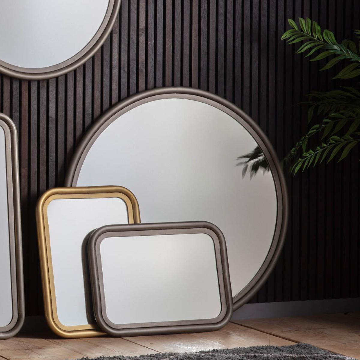York Large Round Wall Mirror - Silver – image 2