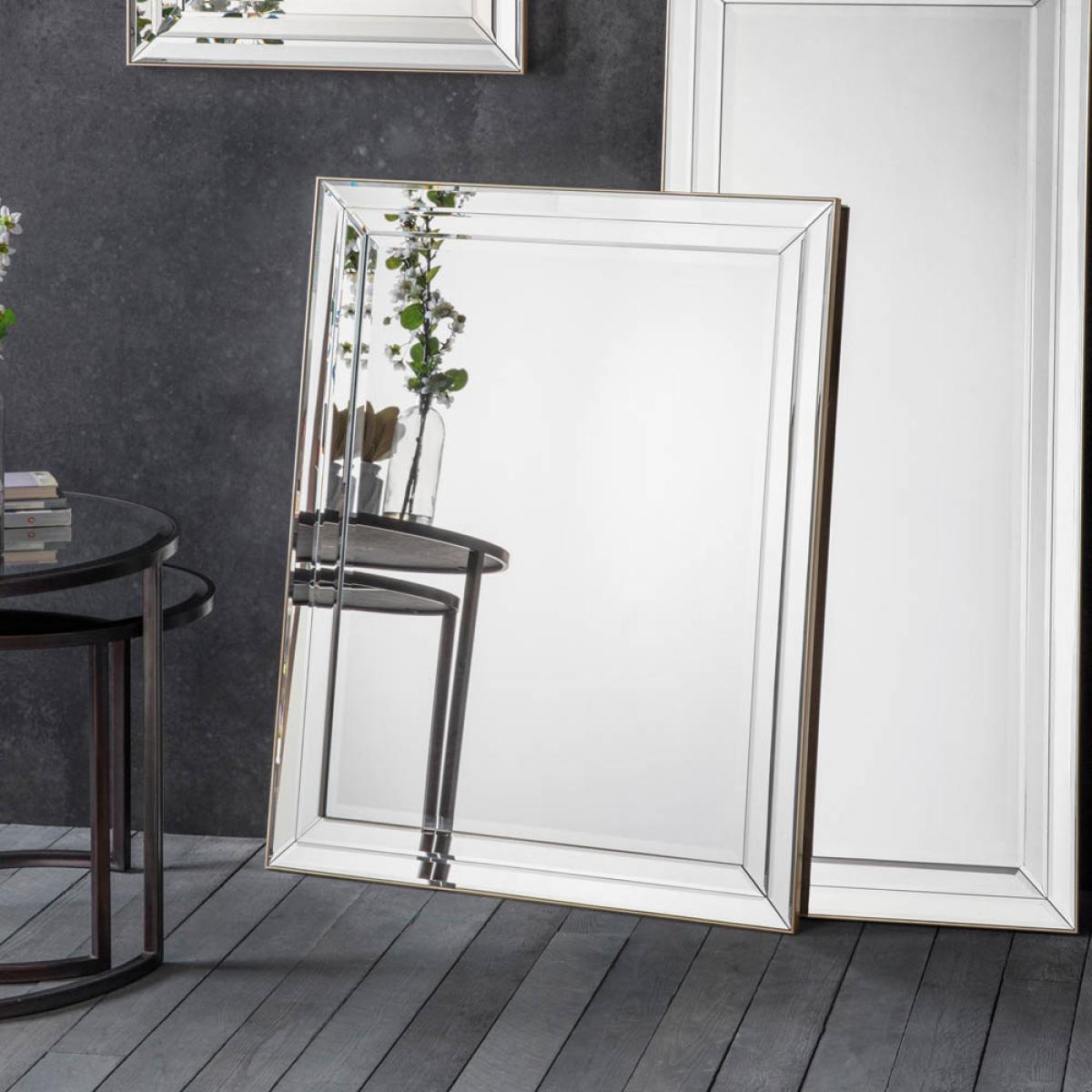 Archie Large Rectangle Wall Mirror - Champagne – image 3