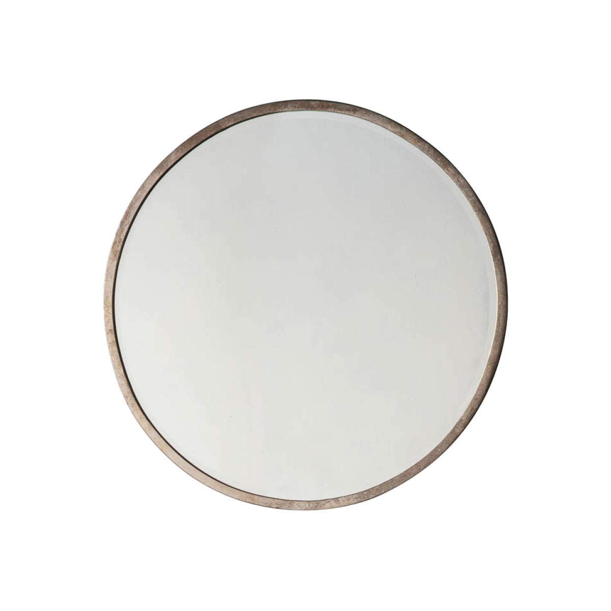 Riley Medium Round Wall Mirror - Silver