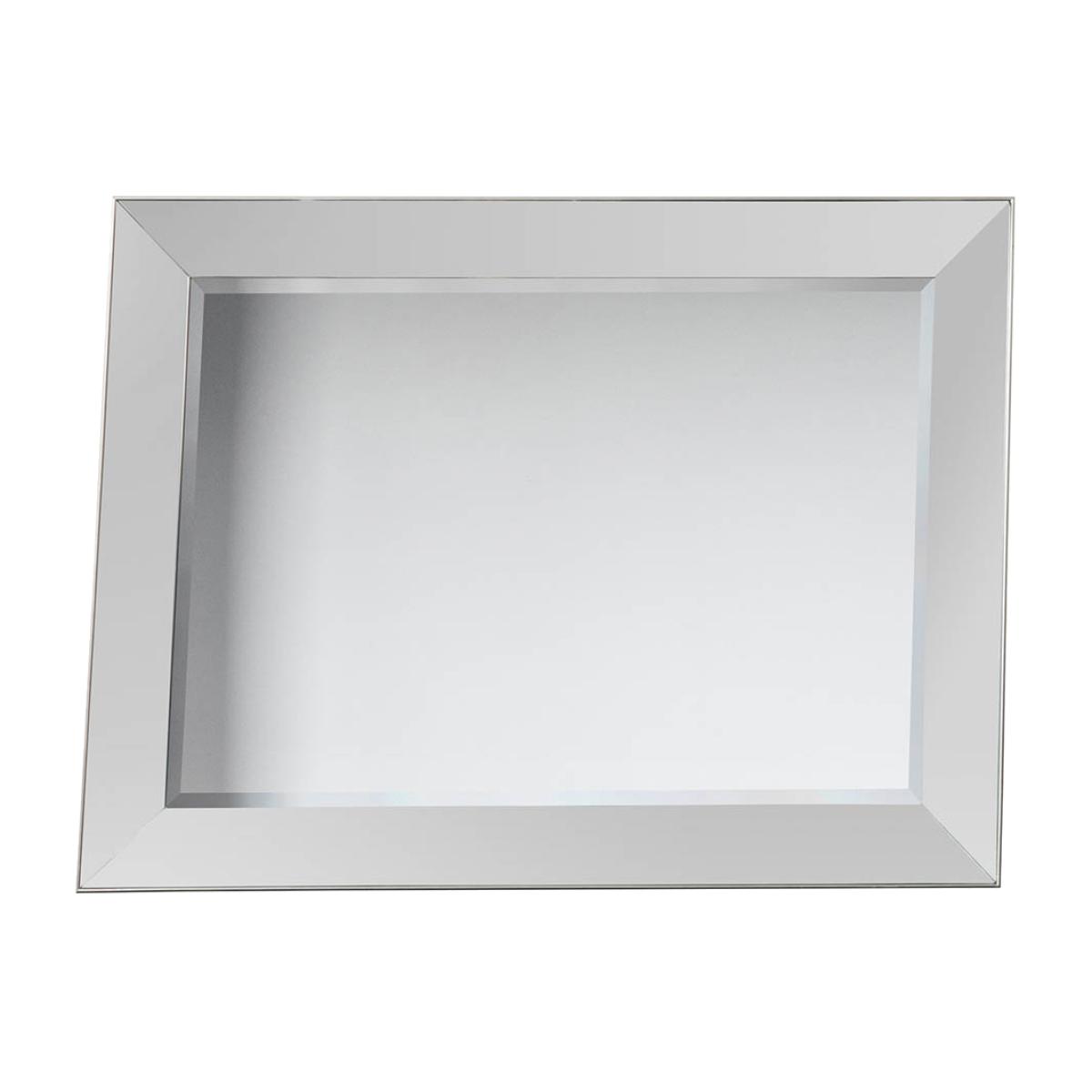 Rina Large Rectangle Wall Mirror - Silver – image 1