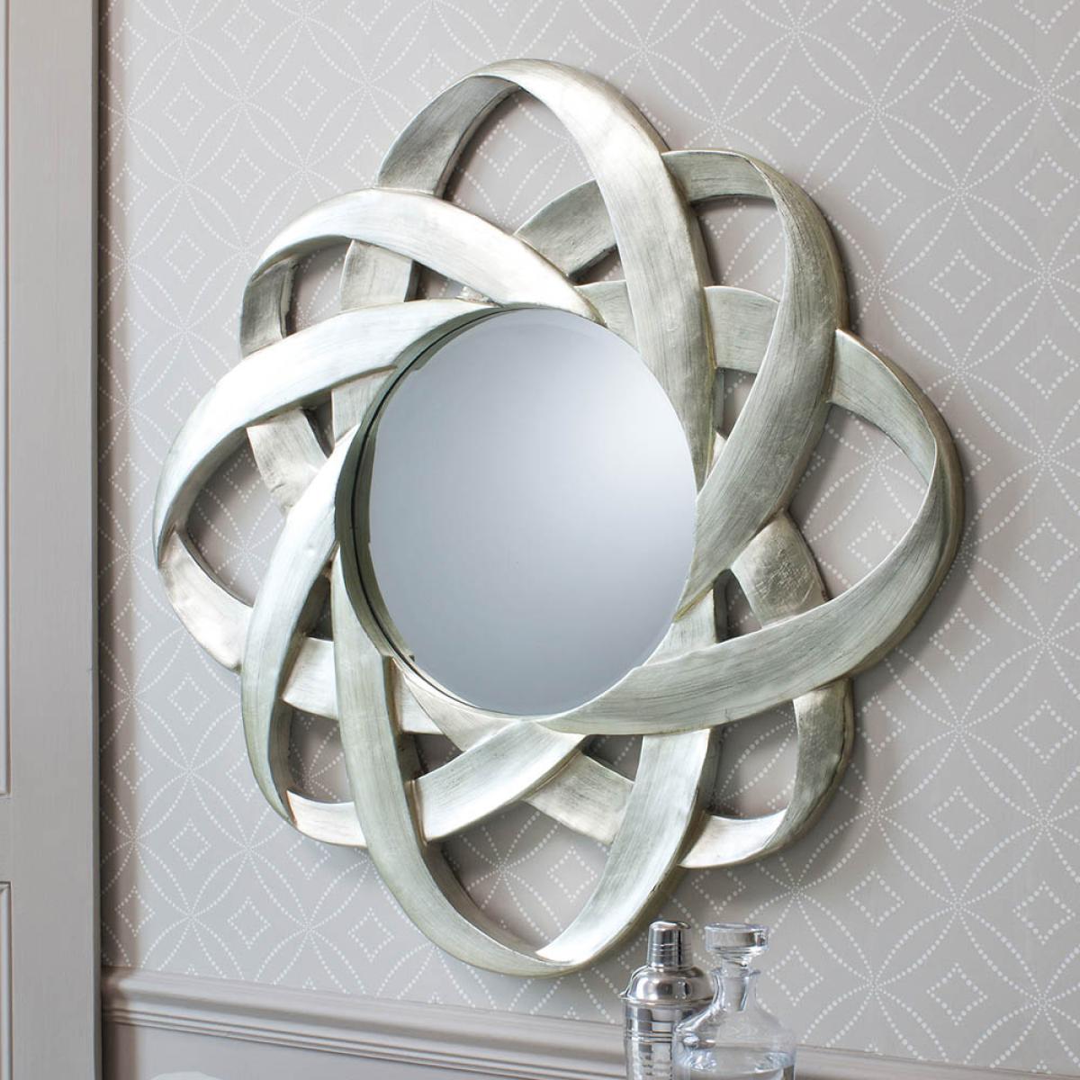 Blythe Medium Starburst Wall Mirror - Silver – image 2