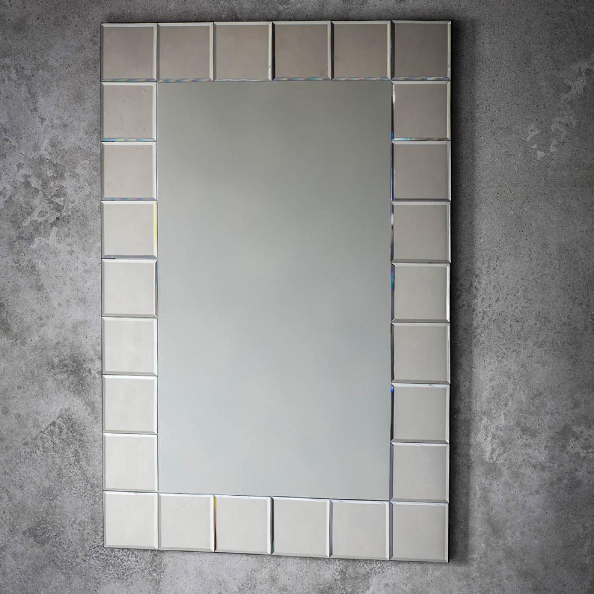 Shila Medium Rectangle Wall Mirror - Silver – image 2