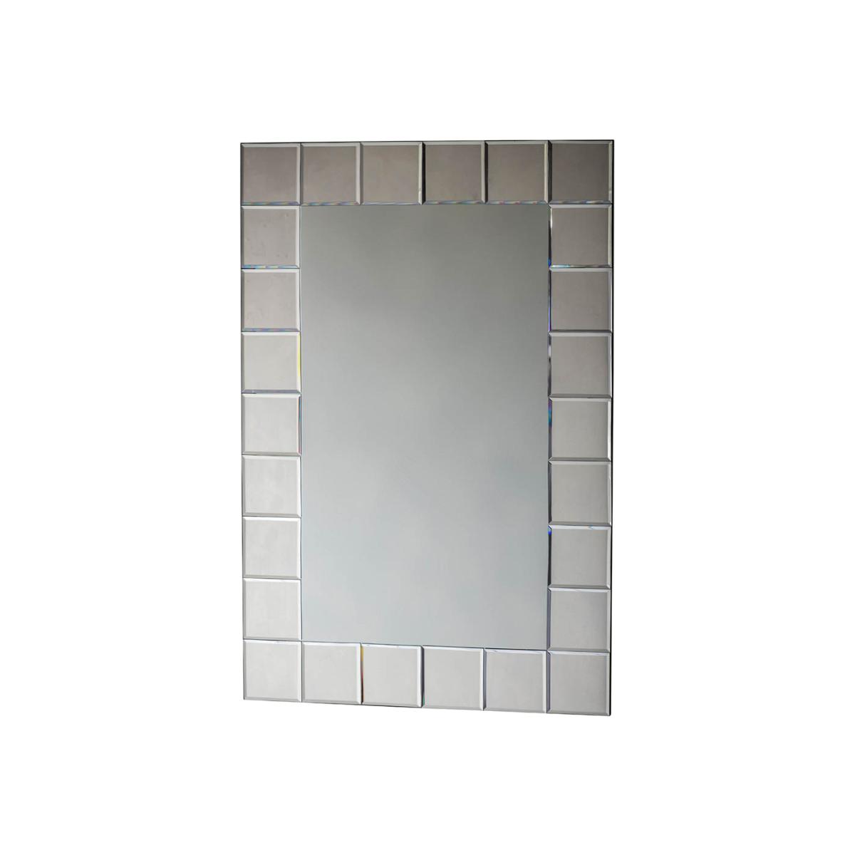 Shila Medium Rectangle Wall Mirror - Silver – image 1