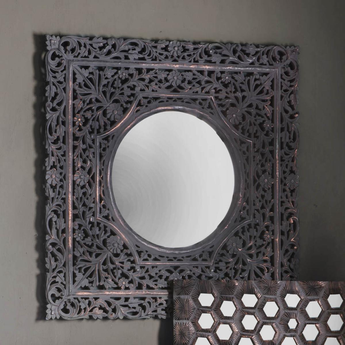 Southport Large Square Wall Mirror - Bronze – image 2