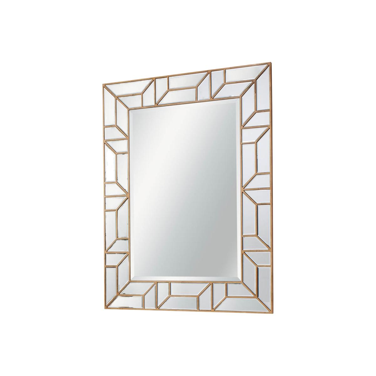 Birch Large Rectangle Wall Mirror - Gold – image 1