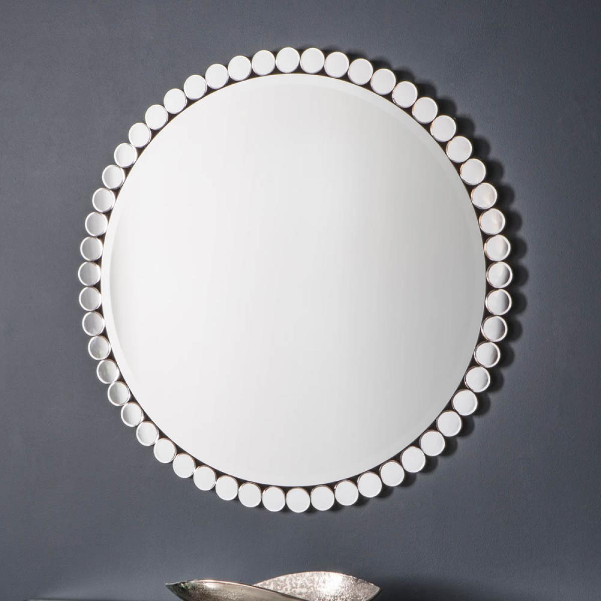 Dukinfield Medium Round Wall Mirror - Silver – image 2