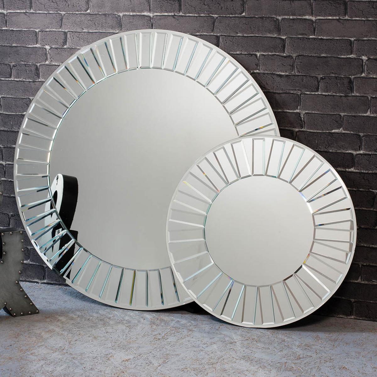 Cleckheaton 61cm Medium Round Wall Mirror - Silver – image 1