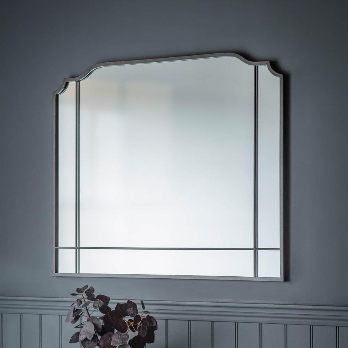 Hagen Medium Arched Wall Mirror - Grey