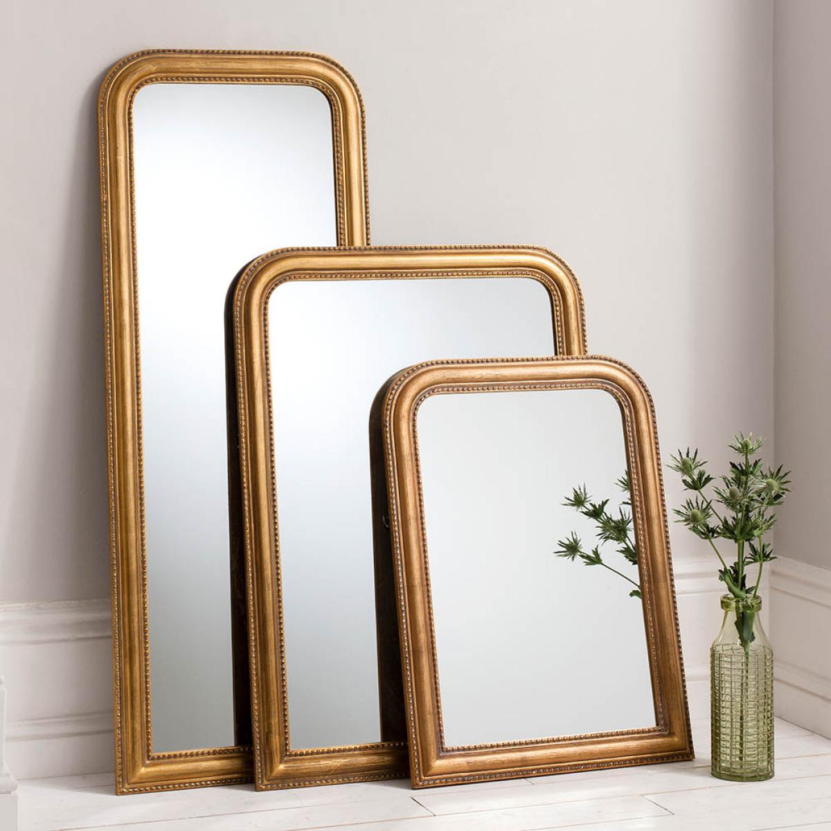 Hazel 107cm Large Arched Wall Mirror - Gold – image 2