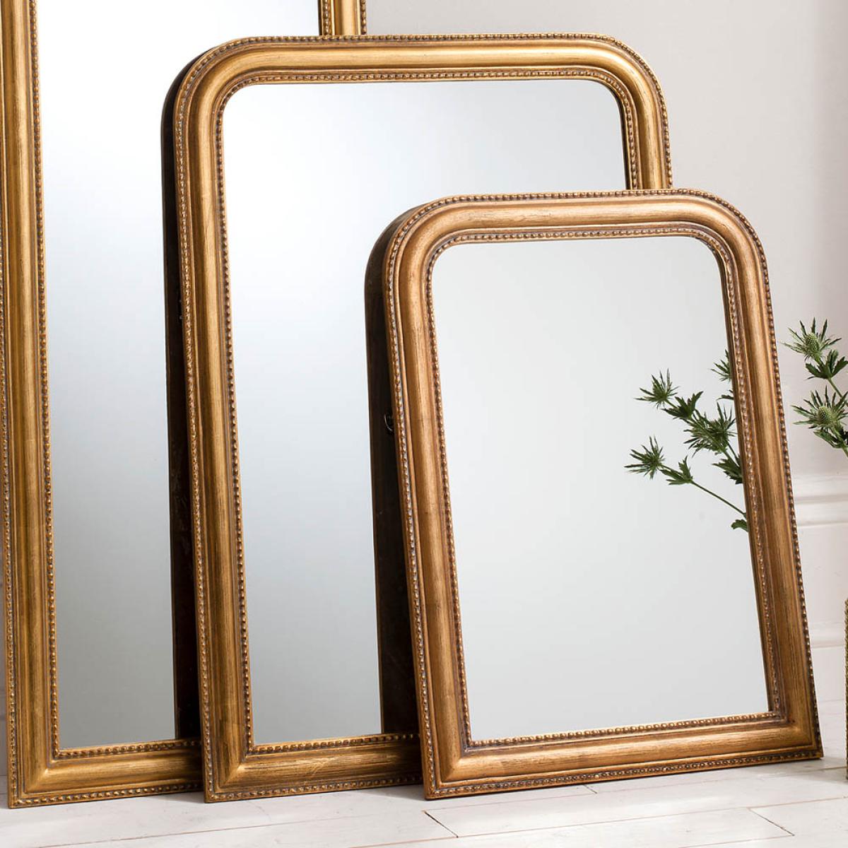 Hazel 107cm Large Arched Wall Mirror - Gold – image 3