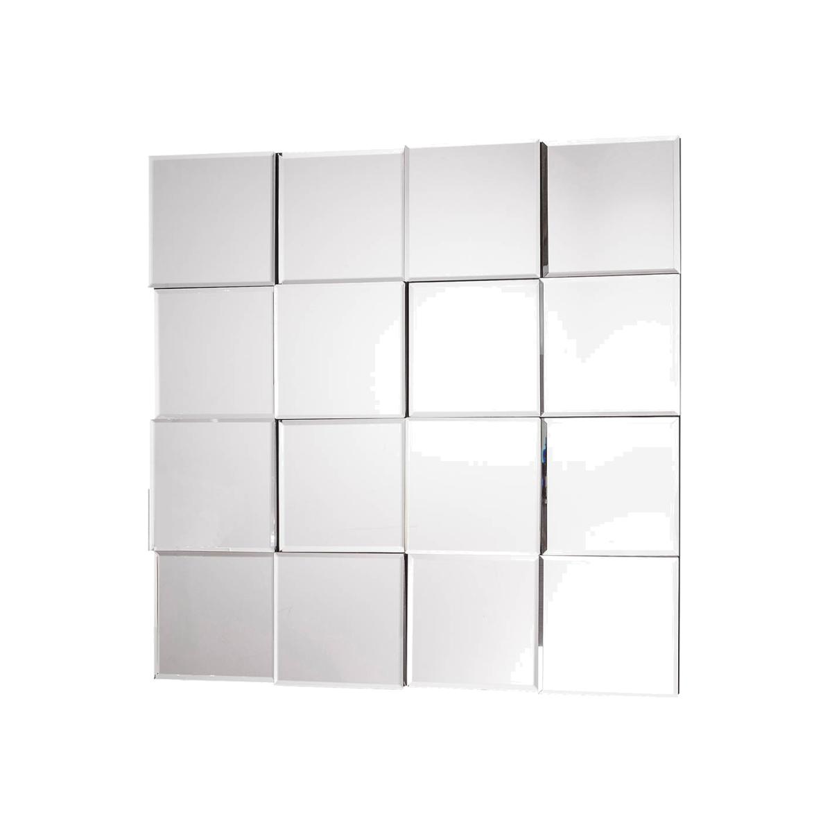 Shirley Medium Square Wall Mirror - Silver – image 1