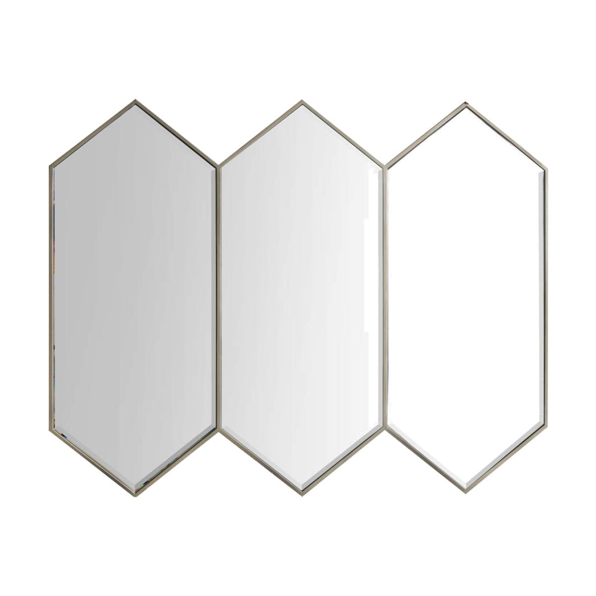 Bella Medium Irregular Wall Mirror - Silver – image 1