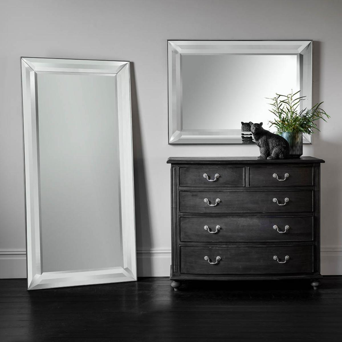 Wokingham Large Rectangle Wall Mirror - Silver – image 3