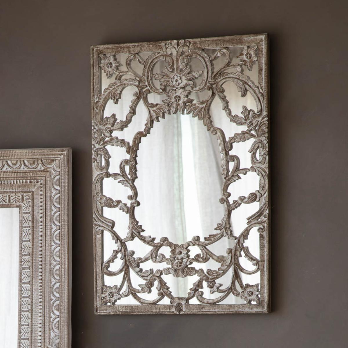 Frodsham Medium Rectangle Wall Mirror - Light Wood – image 2