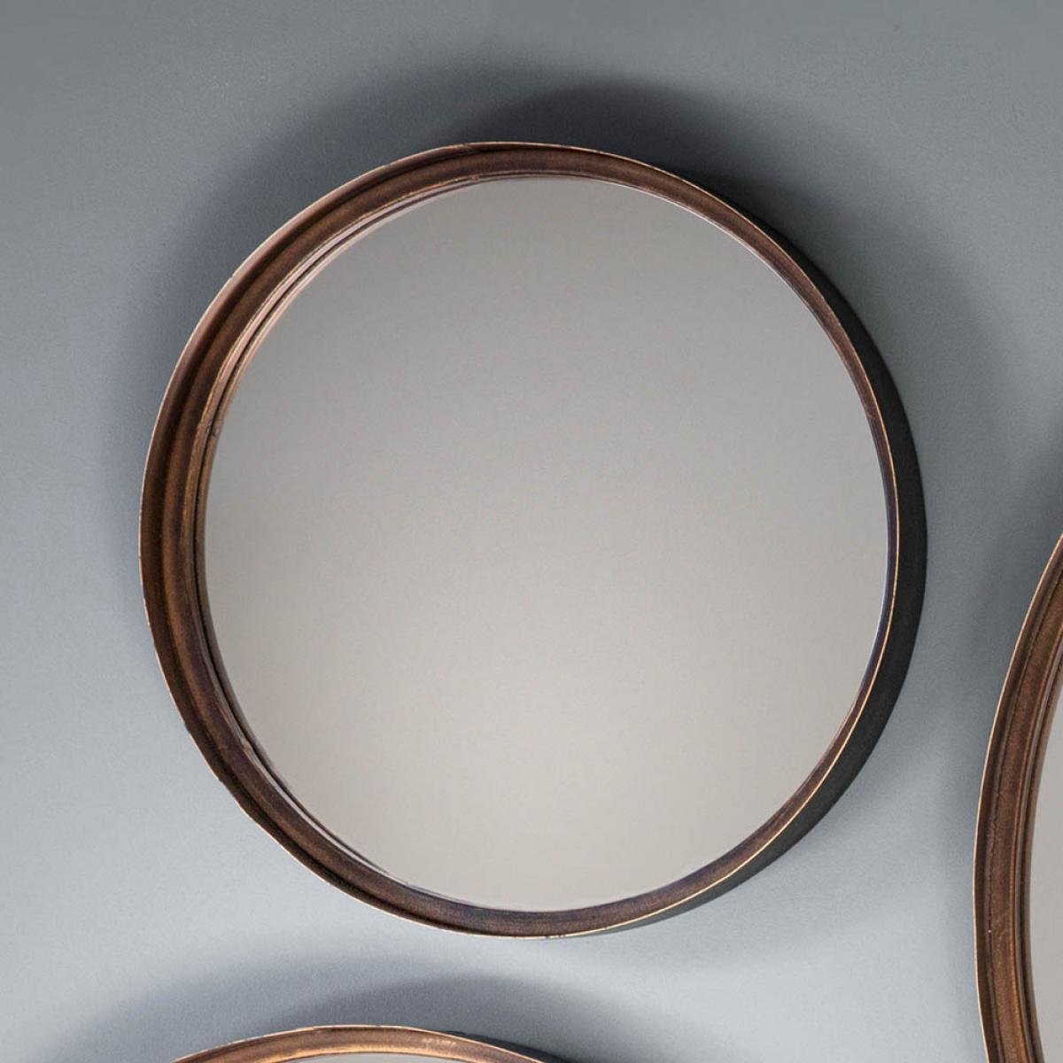 Adrix 41cm Small Round Wall Mirror - Bronze (4pk) – image 2