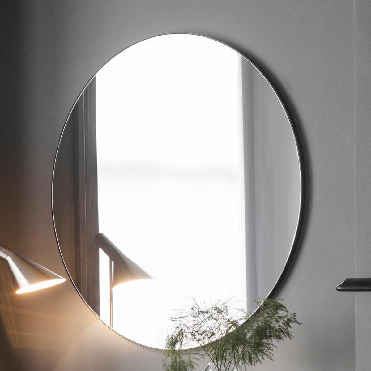 Normanton Medium Round Wall Mirror - Black – image 2