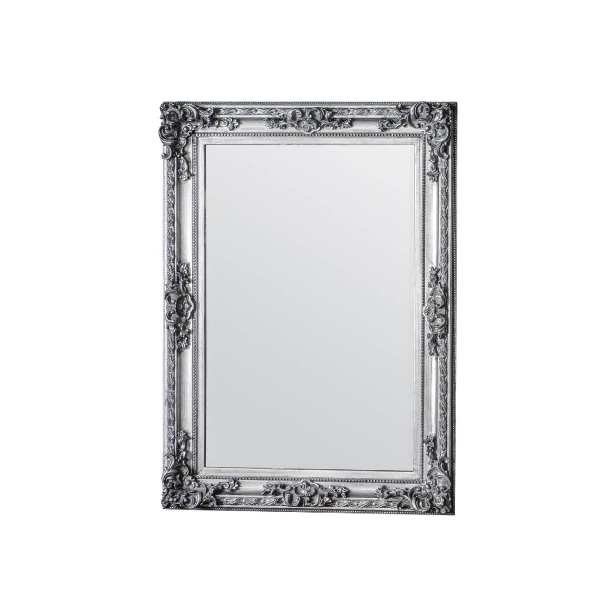 Cary Large Rectangle Wall Mirror - Silver – image 1
