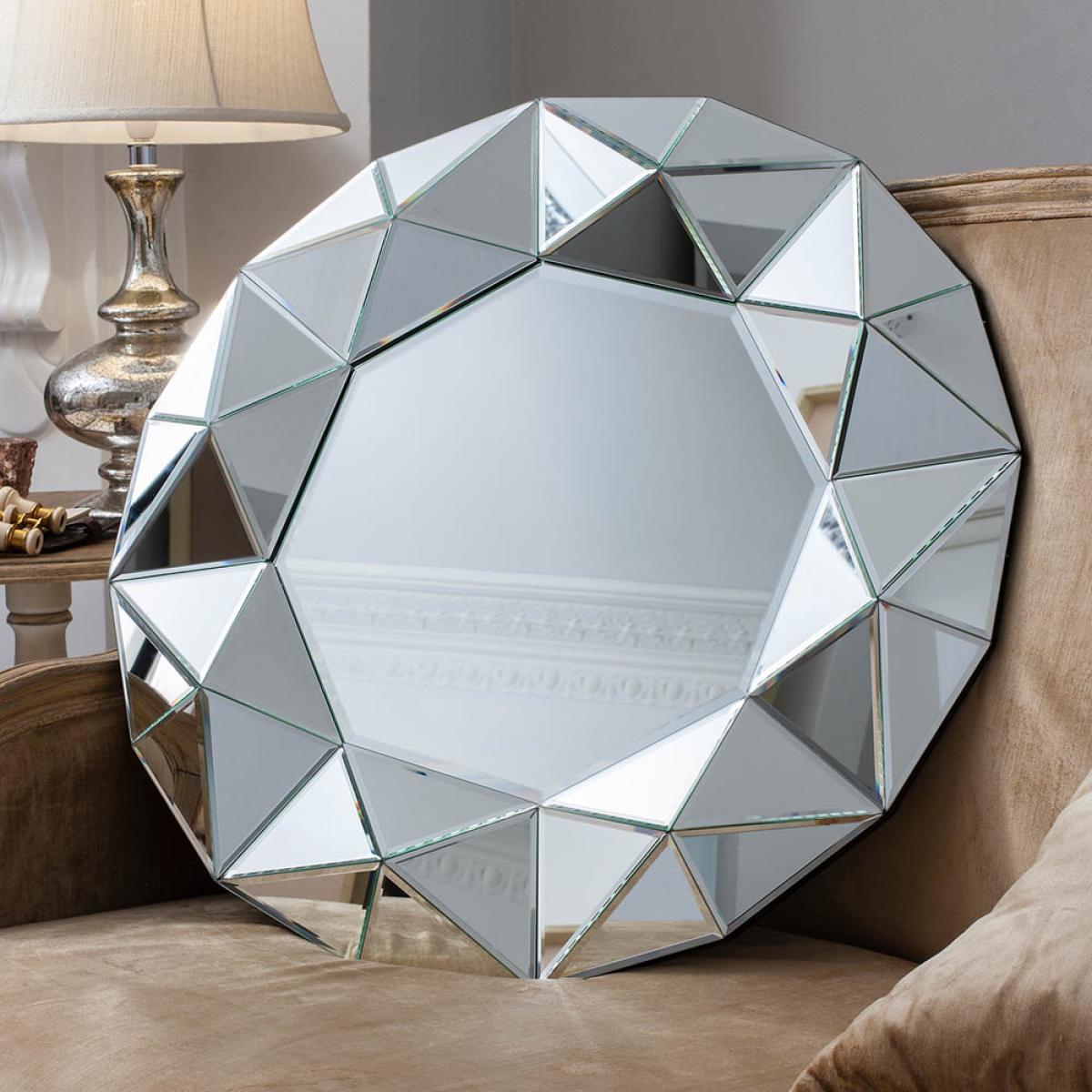 Jurado Medium Round Wall Mirror - Silver – image 2