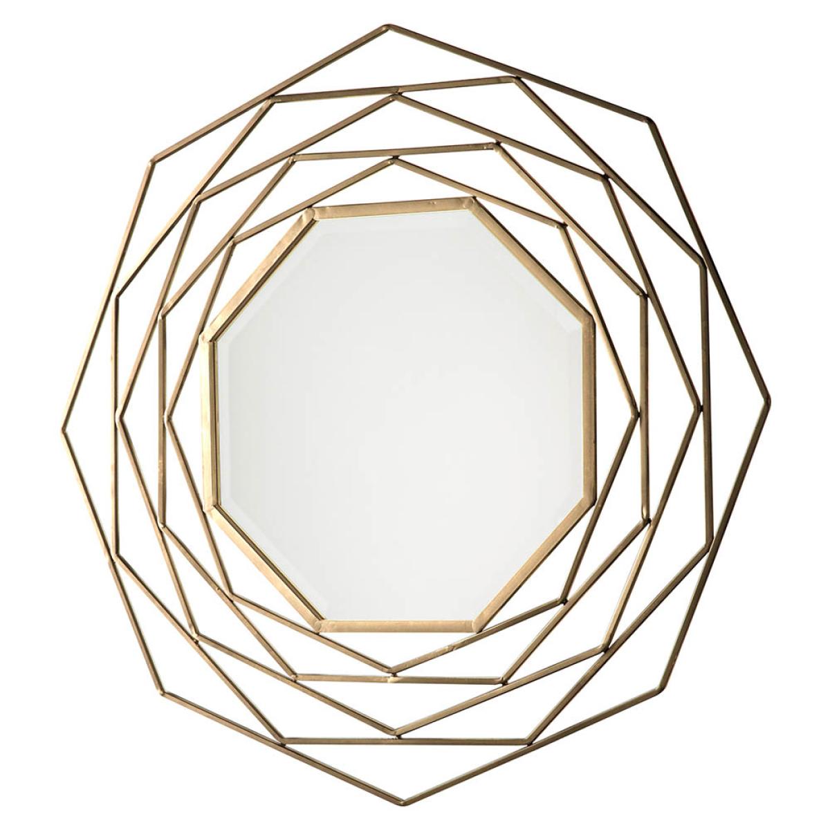 Belleville Medium Octagon Wall Mirror - Gold – image 3