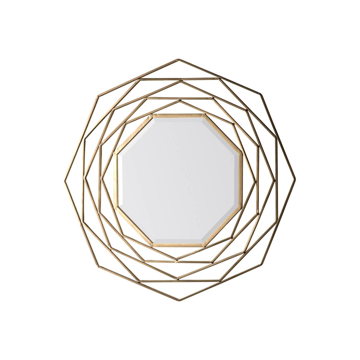 Belleville Medium Octagon Wall Mirror - Gold – image 1