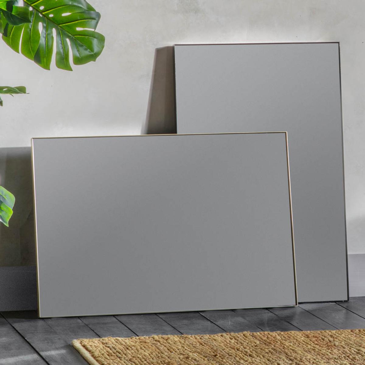 Rye Medium Rectangle Wall Mirror - Champagne – image 2