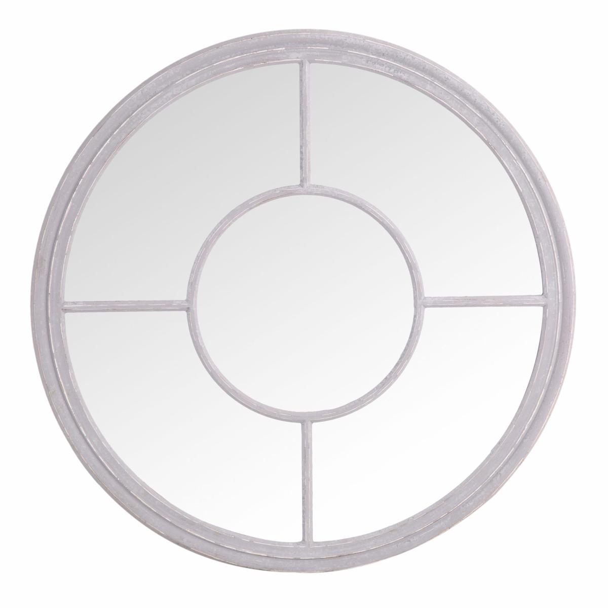 Maestro Large Round Wall Mirror - Grey – image 2