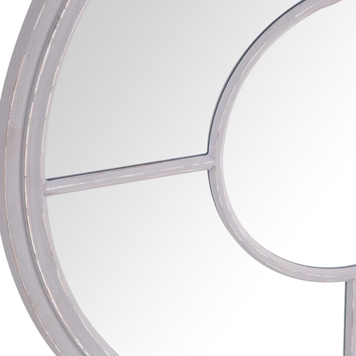Maestro Large Round Wall Mirror - Grey – image 4