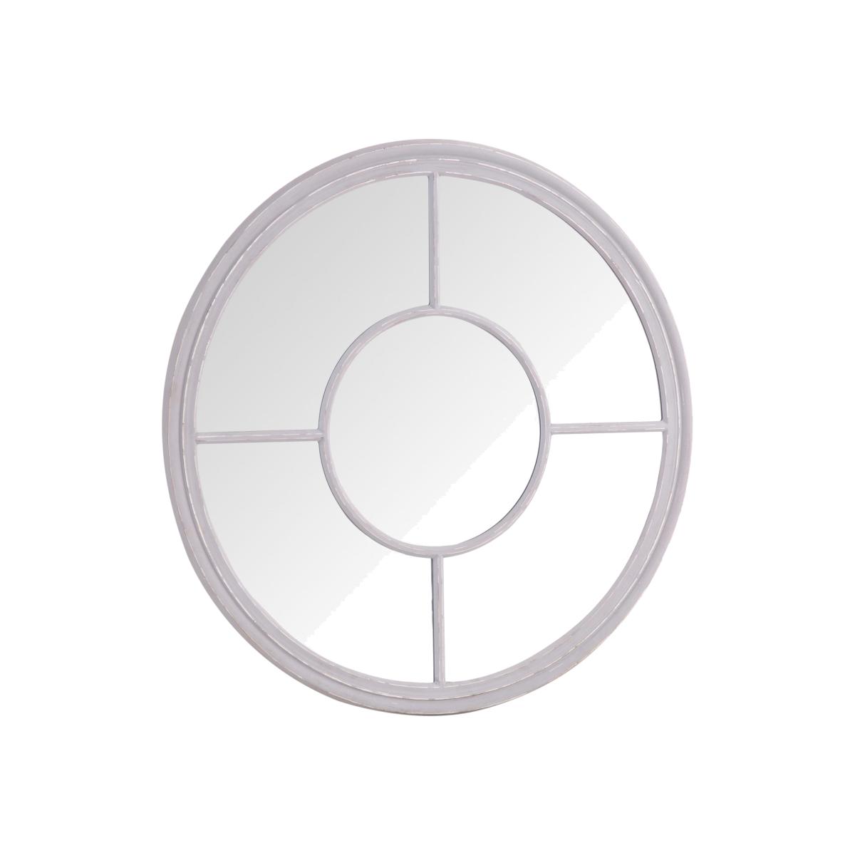 Maestro Large Round Wall Mirror - Grey – image 1