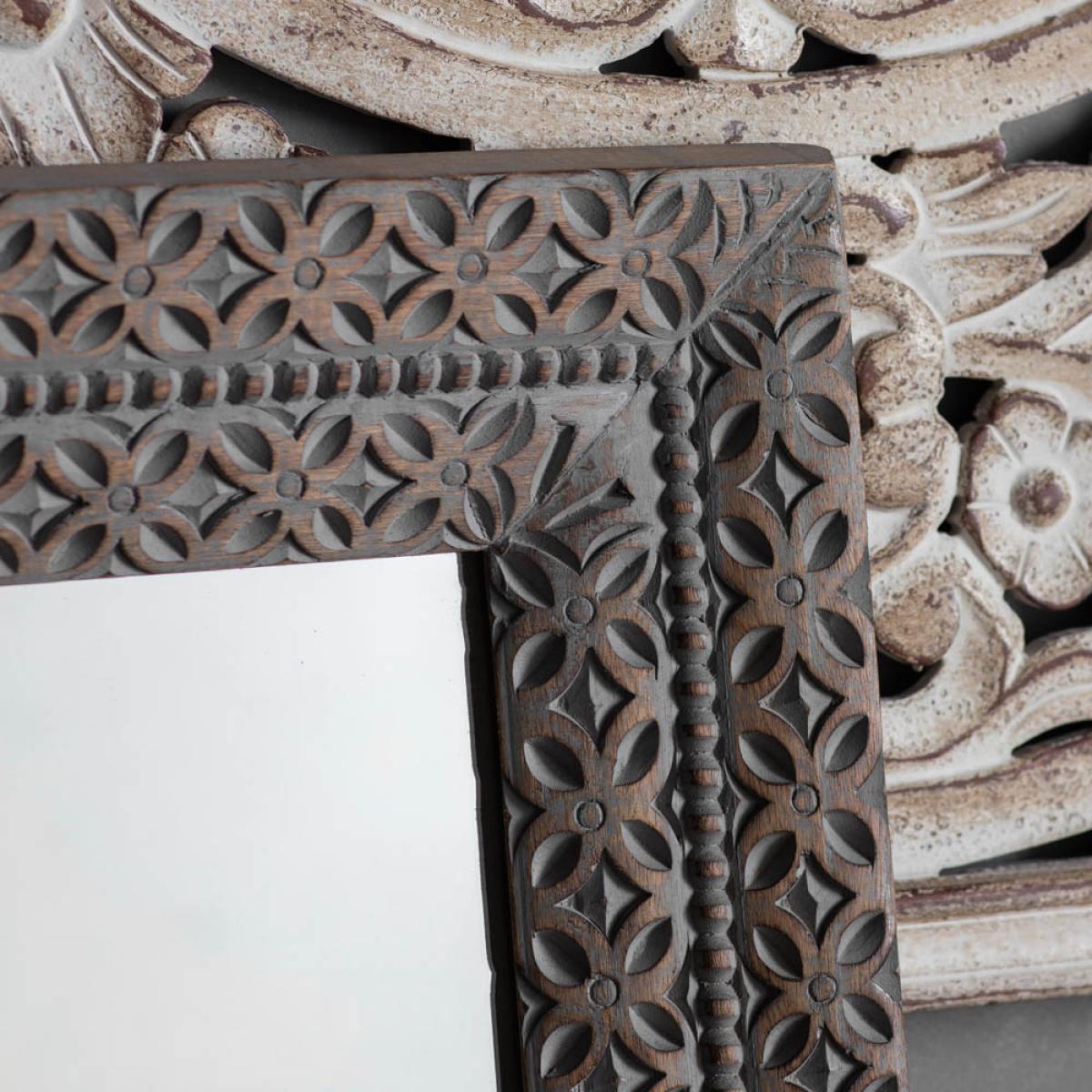 Shifnal Large Rectangle Wall Mirror - Light Wood – image 2