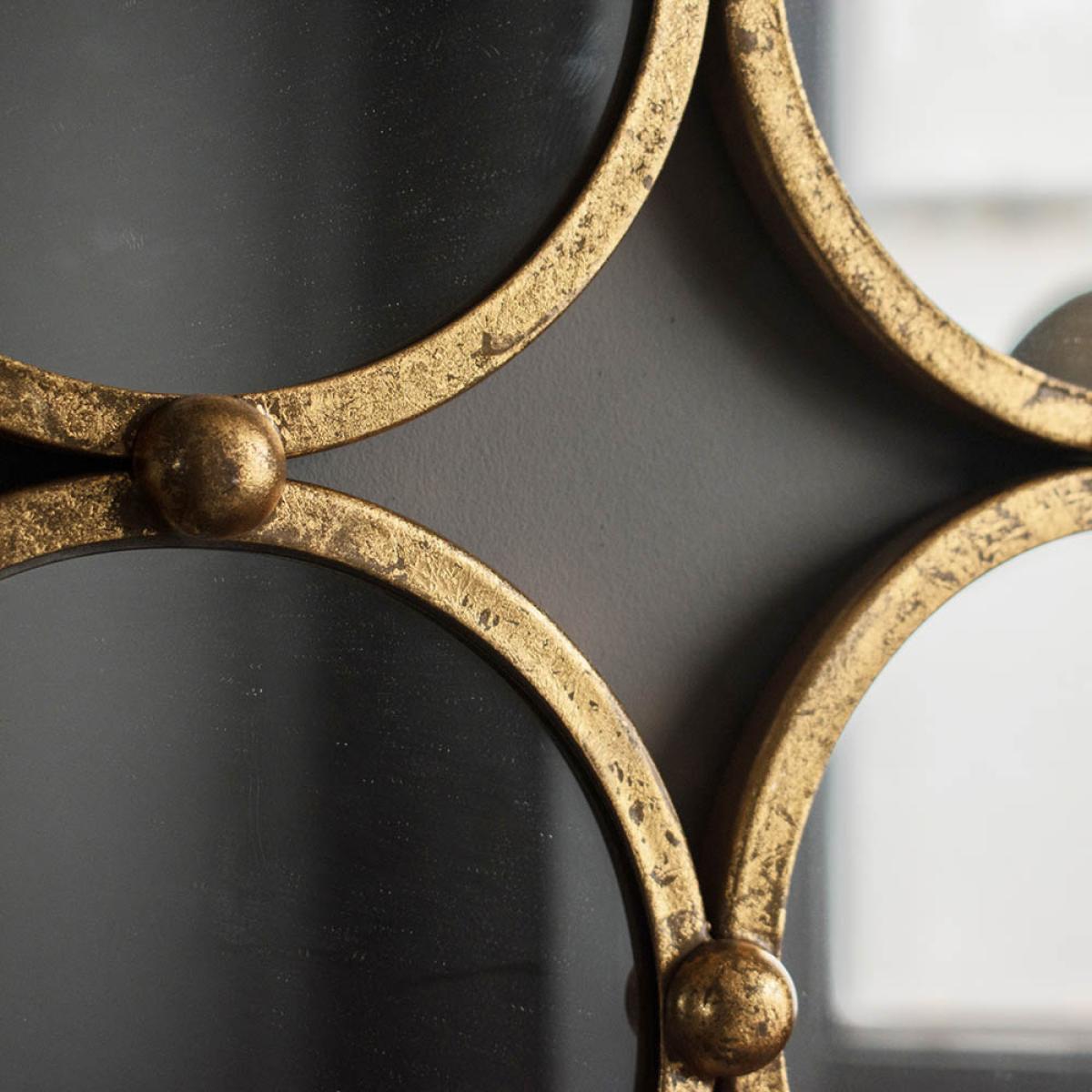 Fidela Medium Square Wall Mirror - Gold – image 3