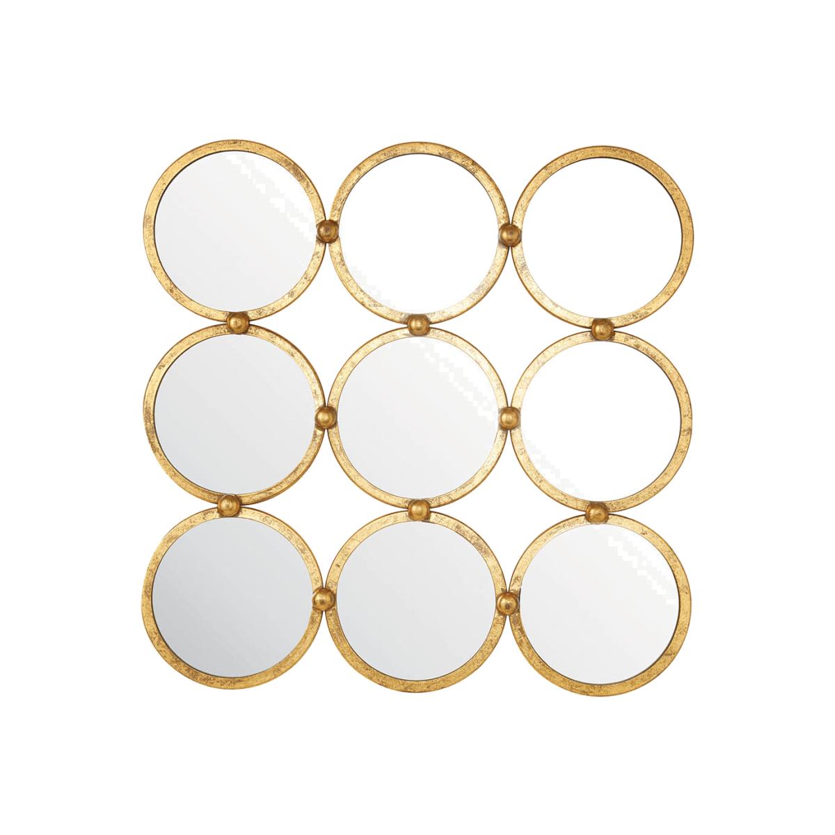 Fidela Medium Square Wall Mirror - Gold – image 1