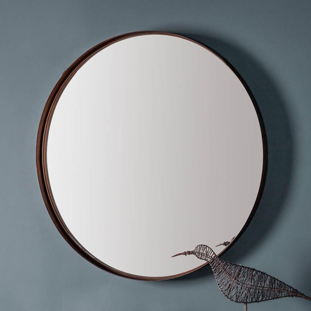 Jasper Medium Round Wall Mirror - Bronze – image 2