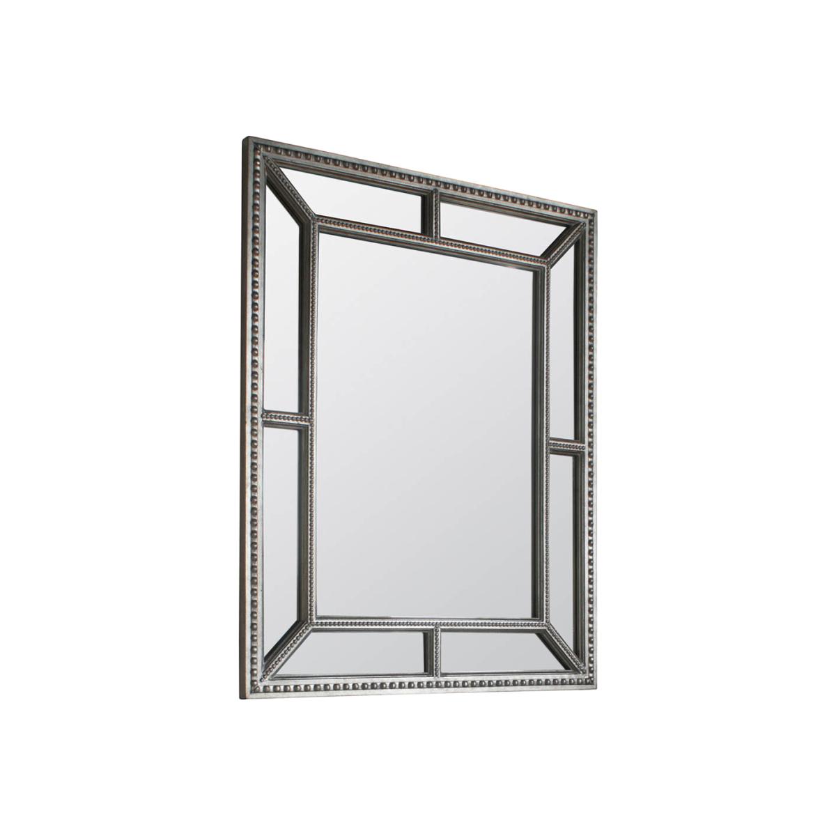Brixham Medium Rectangle Wall Mirror - Silver – image 1