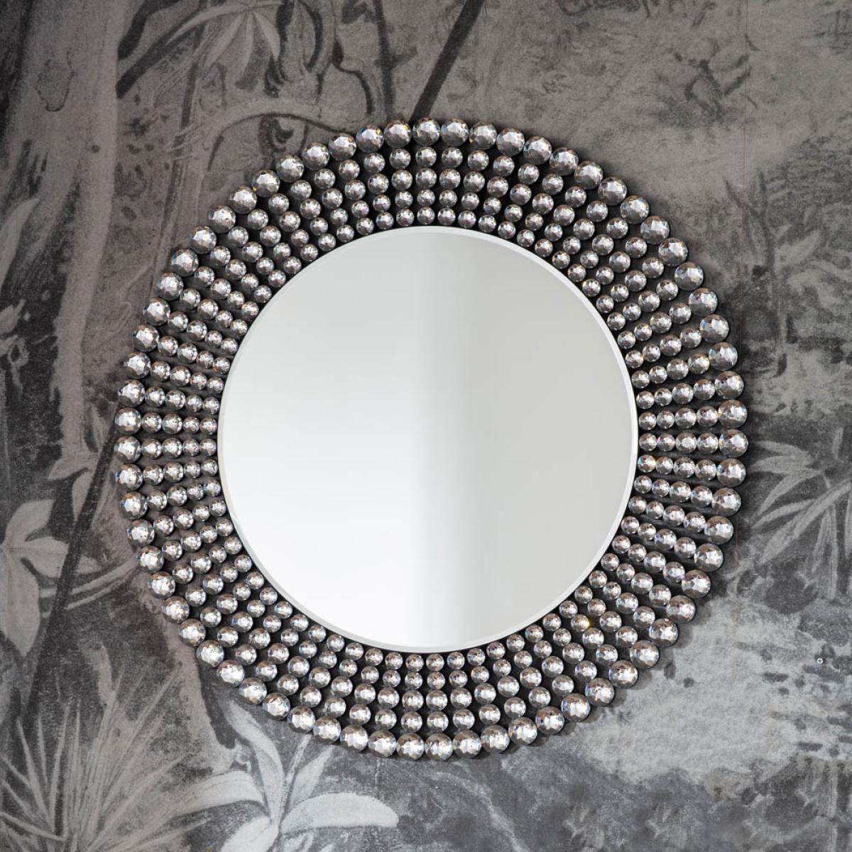 Bako Medium Round Wall Mirror - Silver – image 2
