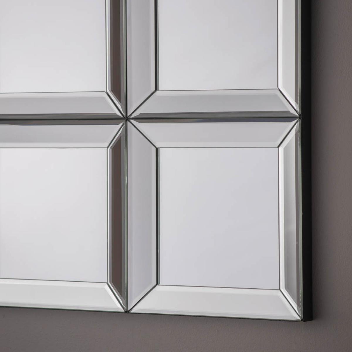 Bridgett Medium Square Wall Mirror - Silver – image 4